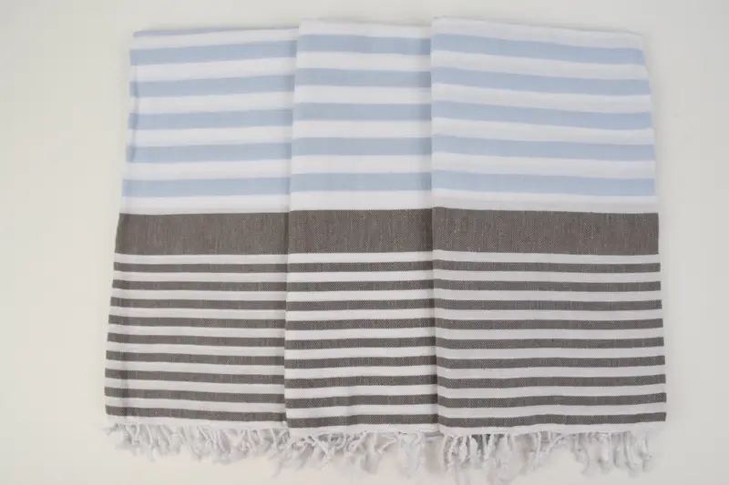Monogram Beach Towel, Handmade Gift, Bachelor Gifts, 68x36 Cotton Striped Towel, Large Turkish Towel, Beach Theme Bachelorette Party Gifts - 7