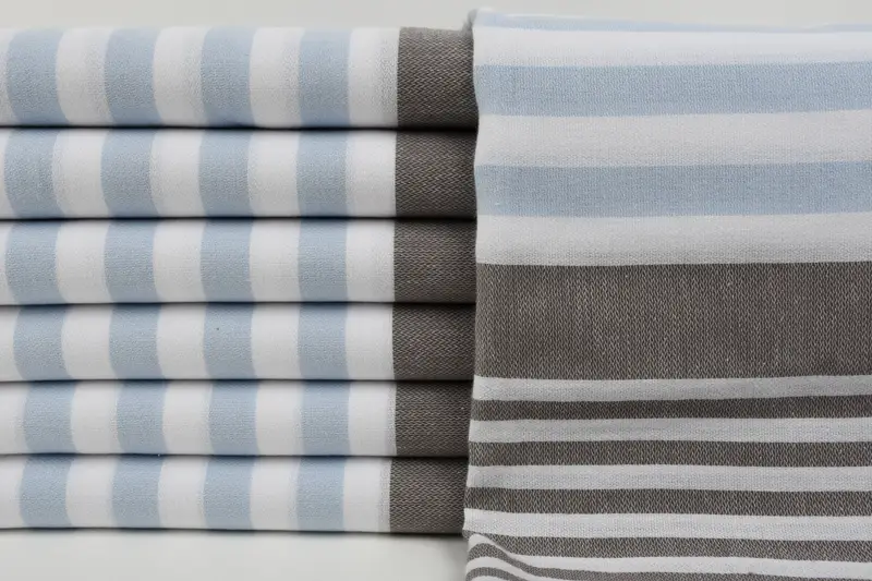 Monogram Beach Towel, Handmade Gift, Bachelor Gifts, 68x36 Cotton Striped Towel, Large Turkish Towel, Beach Theme Bachelorette Party Gifts - 1