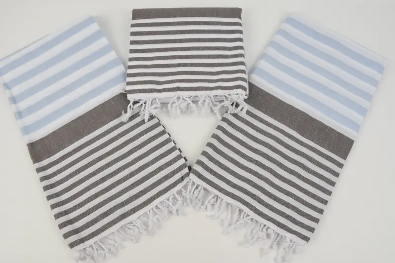 Monogram Beach Towel, Handmade Gift, Bachelor Gifts, 68x36 Cotton Striped Towel, Large Turkish Towel, Beach Theme Bachelorette Party Gifts - 6