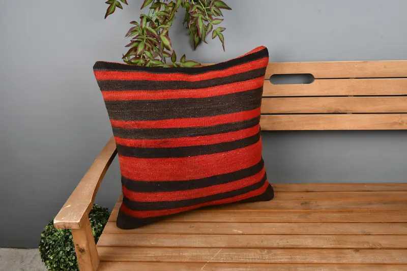Toss Pillow Cover, Interior Designer Pillow, Pillow Cover, Accent Throw Cushion Case, Boho Pillow, 22x22 Brown Pillow Sham, Pillow for Sofa - 1