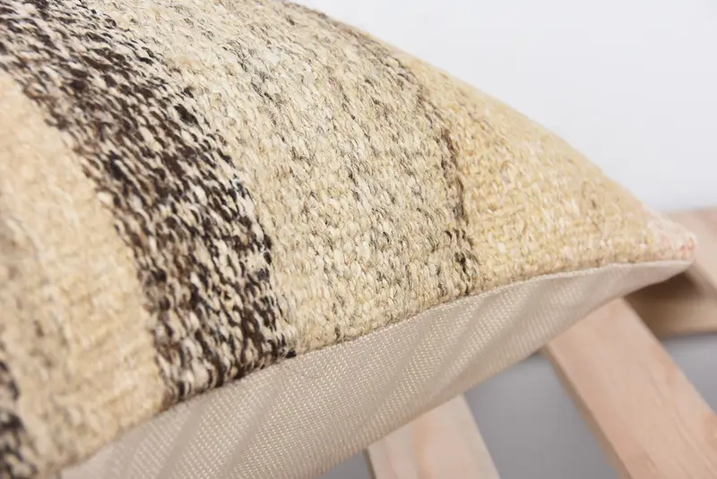 Kilim Pillow, Pillow Case, Living Room Throw Pillow Case, Ethnical Kilim Rug Pillow, Kilim Pillow Cover, 20x20 Beige Cushion Case - 7
