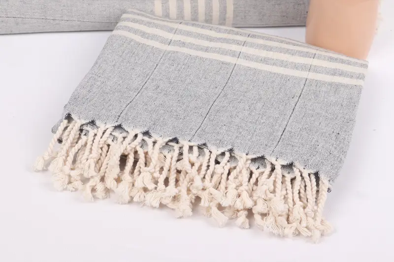 Gift For Her, Bridesmaid Gifts, Peshtemal Towel USA, Turkish Beach Towel Bulk, 70x40 Linen Striped Towel, Customized Towels, Wedding Favors - 5