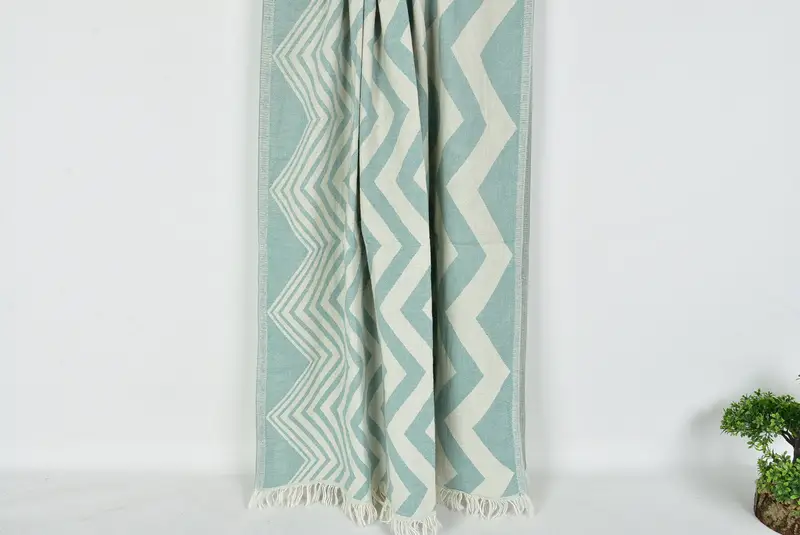Turkish Towel USA, Peshtemal Towel USA, 70x40 Cotton Zigzag Design Towel, Bachelorette Party Favors, Best Beach Towel, Mother Of The Groom Gift - 8