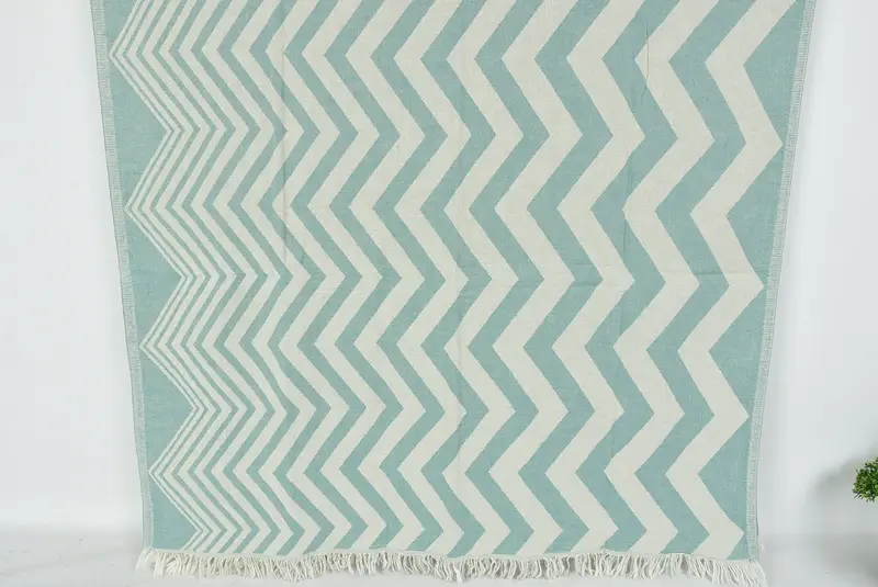 Turkish Towel USA, Peshtemal Towel USA, 70x40 Cotton Zigzag Design Towel, Bachelorette Party Favors, Best Beach Towel, Mother Of The Groom Gift - 7