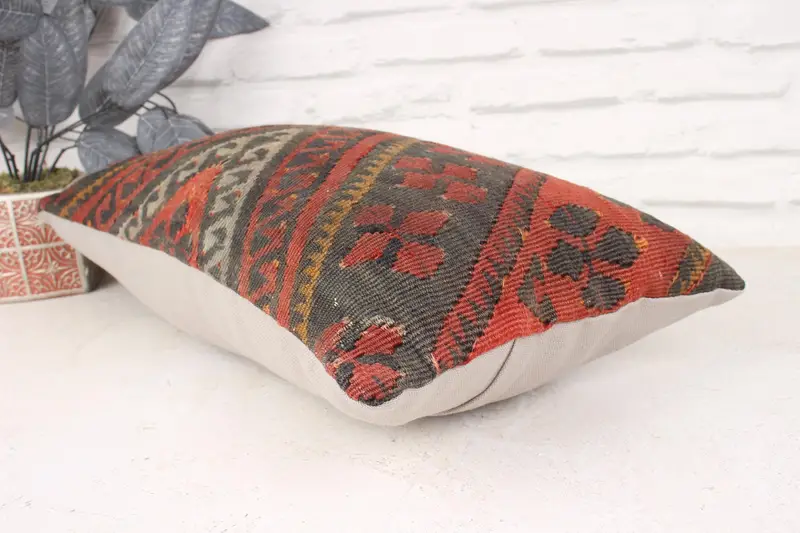 Home Decor Pillow, 12x20 Red Cushion Case, Bed Cushion Case, Indoor Cushion Case, Gift Pillow, Cushion, Pillow for Sofa, Sofa Cushion Cover - 6
