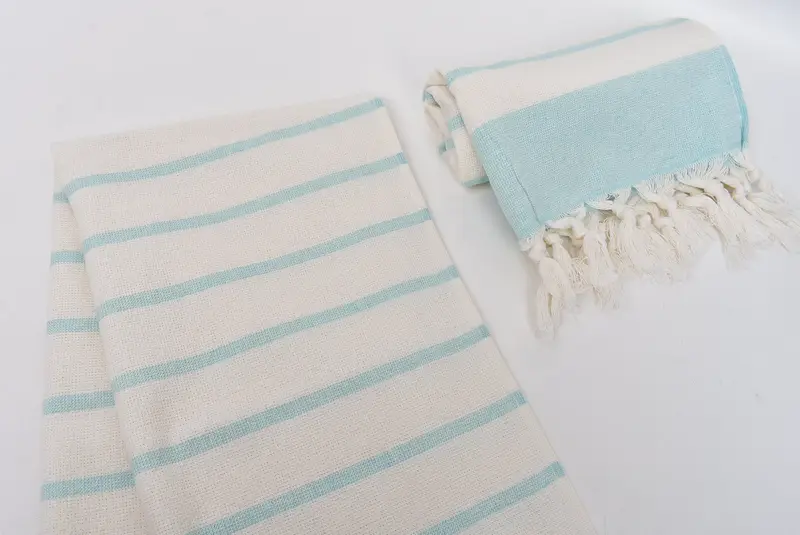 Beach Theme Bachelorette Party, Bridesmaid Gifts, Personalized Kitchen Towel, Embroidery Towels, Bathroom Towels, 36x18 Cotton Striped Towel - 6
