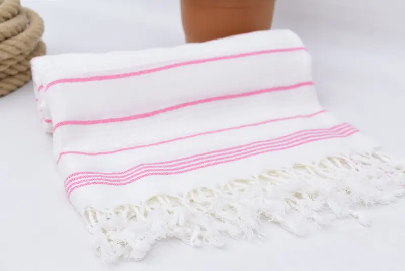 Turkish Towel USA, Custom Beach Towel, Personalized Wedding Gift, Bachelorette Beach Towel, 70x40 Cotton Striped Towel, Wedding Day Gift For Bride - 6