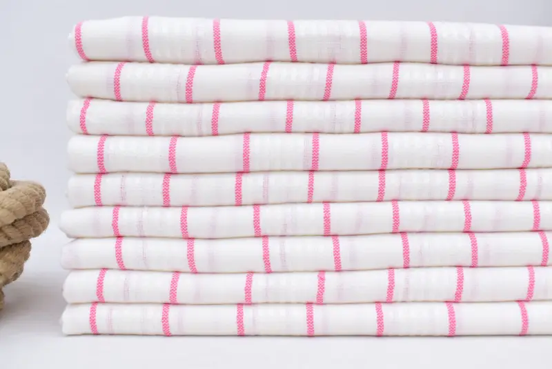 Turkish Towel USA, Custom Beach Towel, Personalized Wedding Gift, Bachelorette Beach Towel, 70x40 Cotton Striped Towel, Wedding Day Gift For Bride - 1