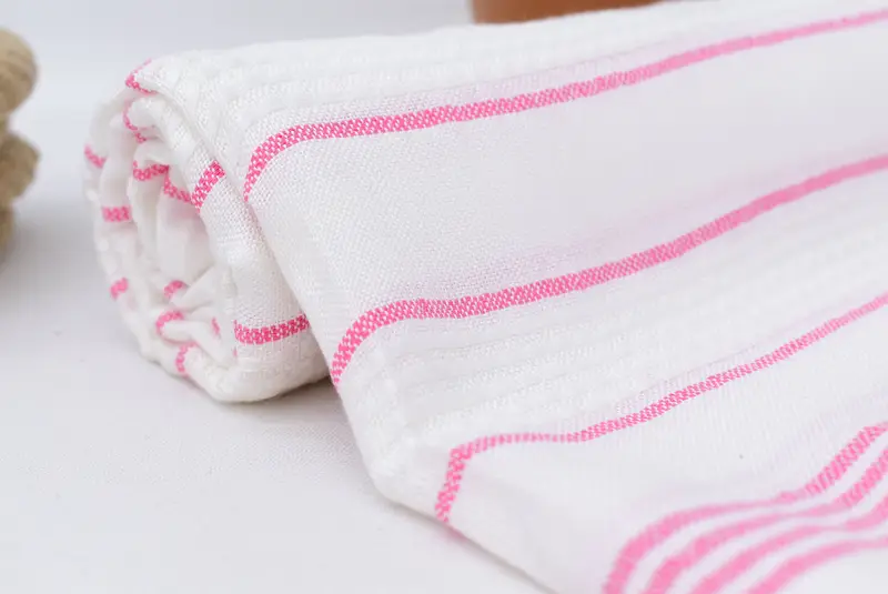 Turkish Towel USA, Custom Beach Towel, Personalized Wedding Gift, Bachelorette Beach Towel, 70x40 Cotton Striped Towel, Wedding Day Gift For Bride - 7
