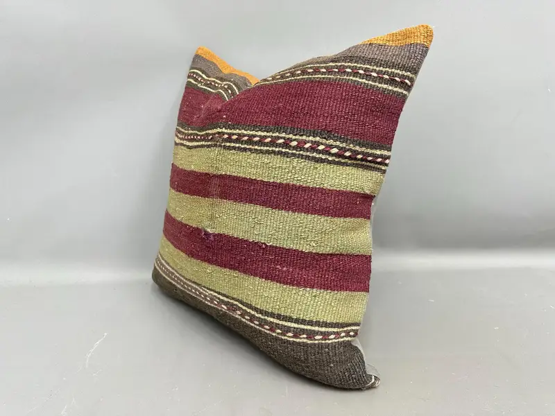 20x20 Purple Cushion Case, Gift Pillow, Patio Cushion Cover, Ethnical Kilim Rug Pillow, Home Decor Pillow, Cushion Cover, Customized Cushion Case - 3