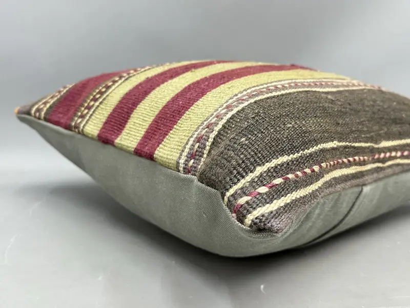 20x20 Purple Cushion Case, Gift Pillow, Patio Cushion Cover, Ethnical Kilim Rug Pillow, Home Decor Pillow, Cushion Cover, Customized Cushion Case - 6