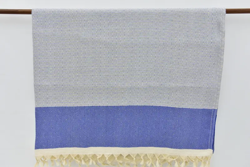 Engagement Gift, 104x80 Cotton Diamond Towel, Personalized Gifts, Organic Beach Blanket, Housewarming Gift, Shower Curtain, Bachelorette Gifts - 6
