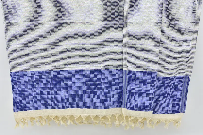 Engagement Gift, 104x80 Cotton Diamond Towel, Personalized Gifts, Organic Beach Blanket, Housewarming Gift, Shower Curtain, Bachelorette Gifts - 7