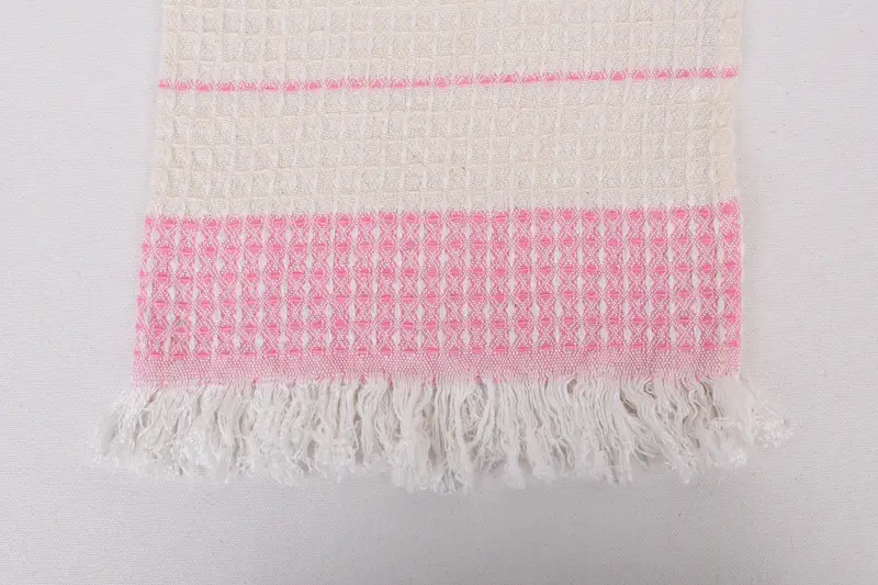 Monogrammed Hand Towel, Holiday Towel, Personalized Bridesmaid Gift, Handmade Gift, 40x20 Cotton Waffle Towel, Monogram Kitchen Towel, Wedding Gift - 3