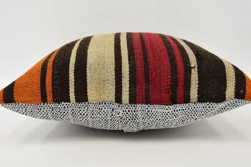 Vintage Pillow Cover, 12x12 Brown Pillow Sham, Cushion Case, Pillow for Couch, Pillow for Sofa, Bohemian Cushion Cushion Case, Turkish Kilim Pillow - 5