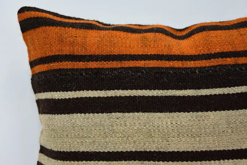 Vintage Pillow Cover, 12x12 Brown Pillow Sham, Cushion Case, Pillow for Couch, Pillow for Sofa, Bohemian Cushion Cushion Case, Turkish Kilim Pillow - 2