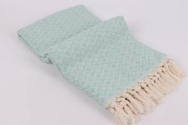 70x40 Cotton Diamond Towel, Organic Cotton Towel, Personalized Bridesmaid Gift, Turkish towel, Wedding Towel, Birthday Gift, Personalized Towel - 6