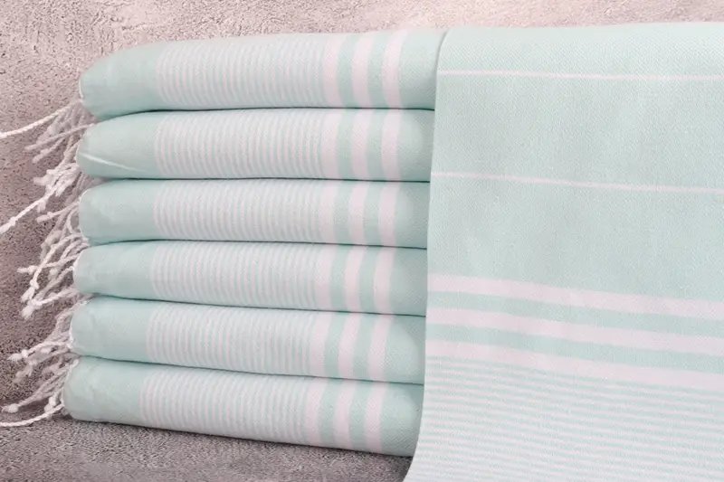 40x24 Cotton Striped Towel, Personalized Hand Towel, House Warming Gift, Best Wedding Gift, Wedding Favors, Monogram Kitchen Towel, Boyfriend Gift - 1