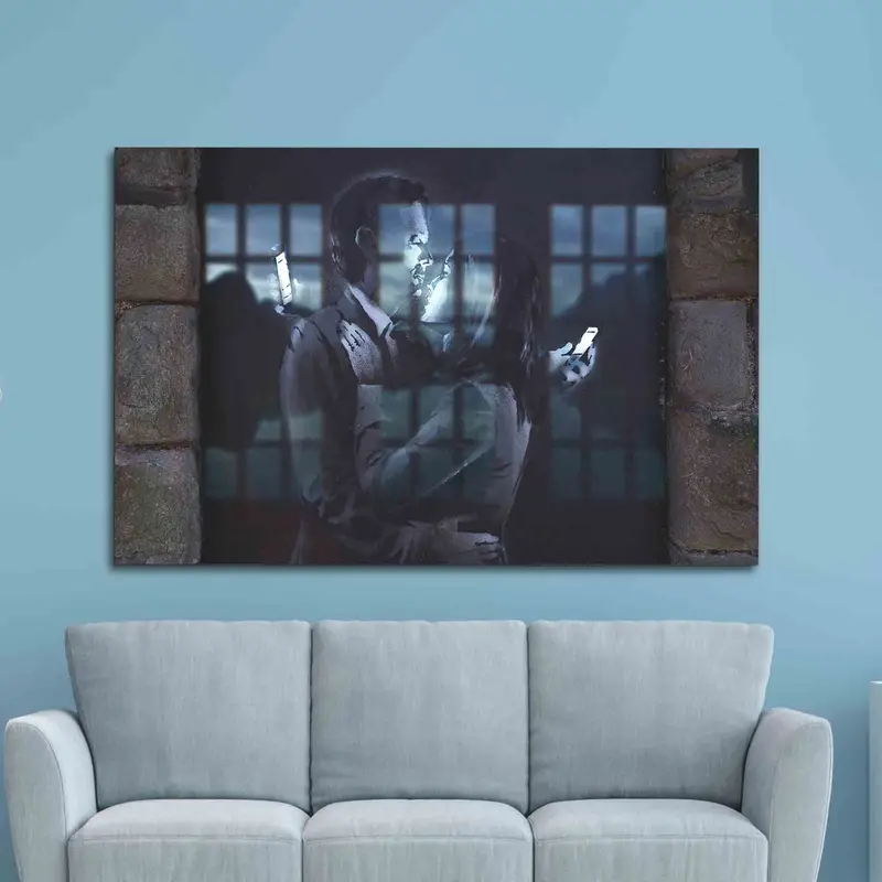 Zarif Baskılı Cam: Cep Telefonu Severler için Modern Grafiti Sanatı