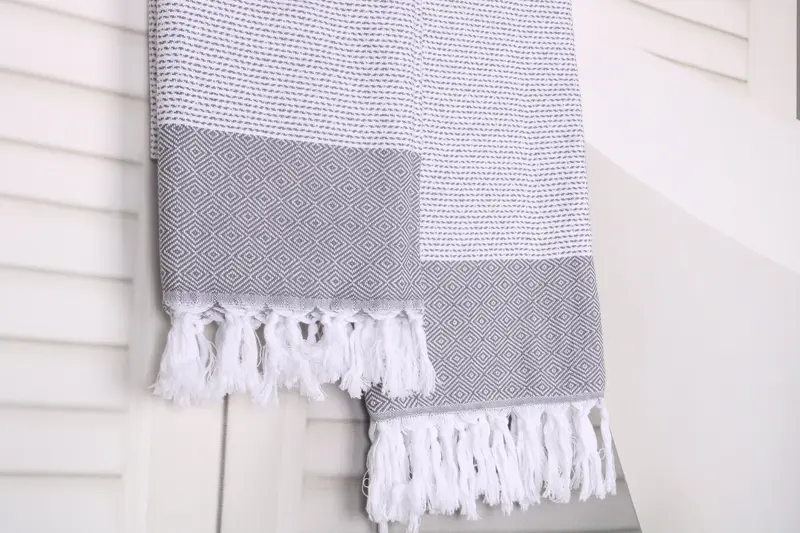 Towel With Name, Fouta towel, Girls Weekend Getaways Ideas, 70x40 Cotton Diamond Towel, Soft towel, Quick-Dry Beach Towel, Memorial Gift, Spa Towel - 8