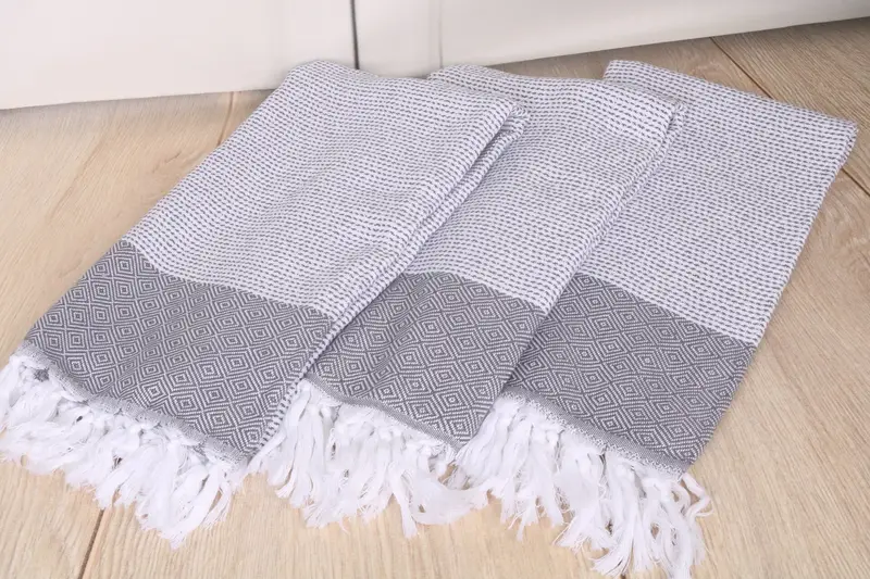 Towel With Name, Fouta towel, Girls Weekend Getaways Ideas, 70x40 Cotton Diamond Towel, Soft towel, Quick-Dry Beach Towel, Memorial Gift, Spa Towel - 6