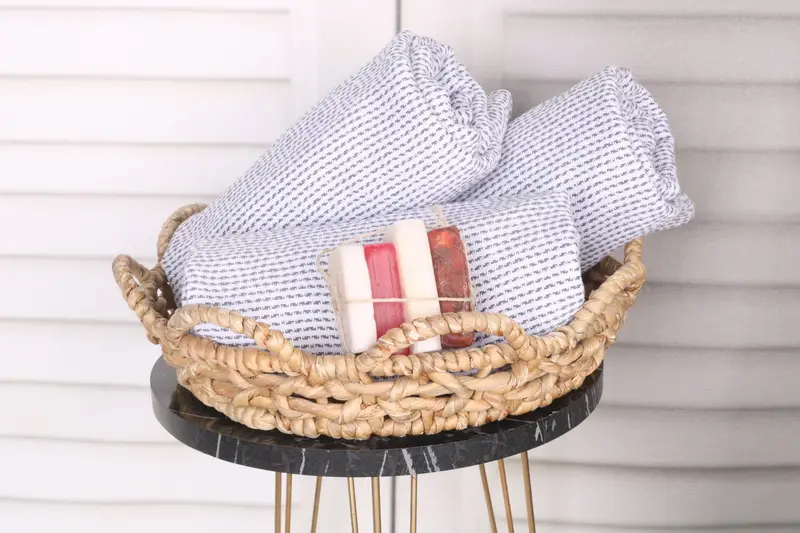 Towel With Name, Fouta towel, Girls Weekend Getaways Ideas, 70x40 Cotton Diamond Towel, Soft towel, Quick-Dry Beach Towel, Memorial Gift, Spa Towel - 4