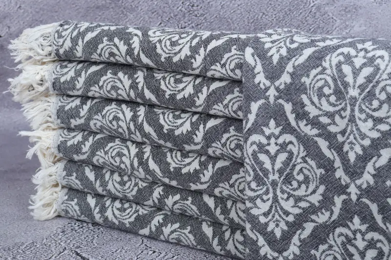 Personalized Gift For Her, Xmas Gifts, Turkish Hand Towel, Monogram Towels, Spa Towel, Bridesmaid Gifts, 40x24 Cotton Baroque Towel, Bathroom Towels - 2