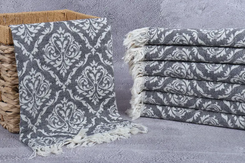 Personalized Gift For Her, Xmas Gifts, Turkish Hand Towel, Monogram Towels, Spa Towel, Bridesmaid Gifts, 40x24 Cotton Baroque Towel, Bathroom Towels - 4