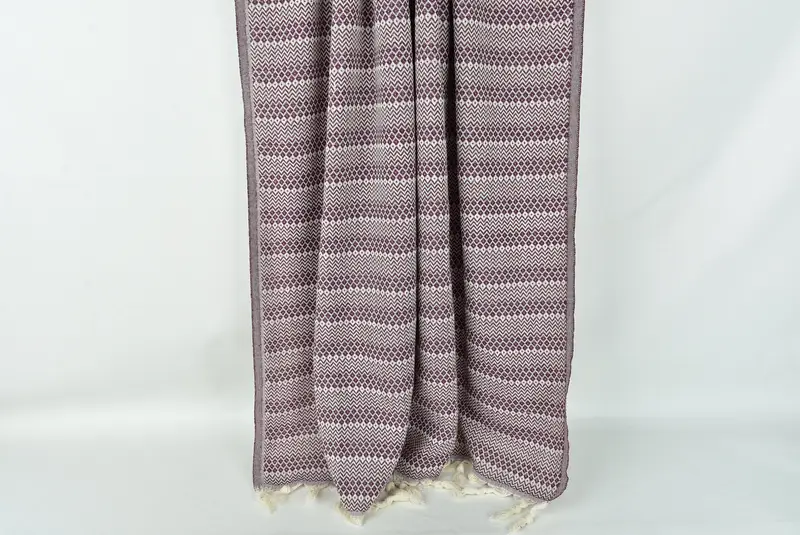 Sand-resistant towel, Sand-free towel, Boyfriend Christmas Gift, 70x38 Cotton Diamond Towel, Handmade Turkish hammam towel, Embroidered Towel - 8