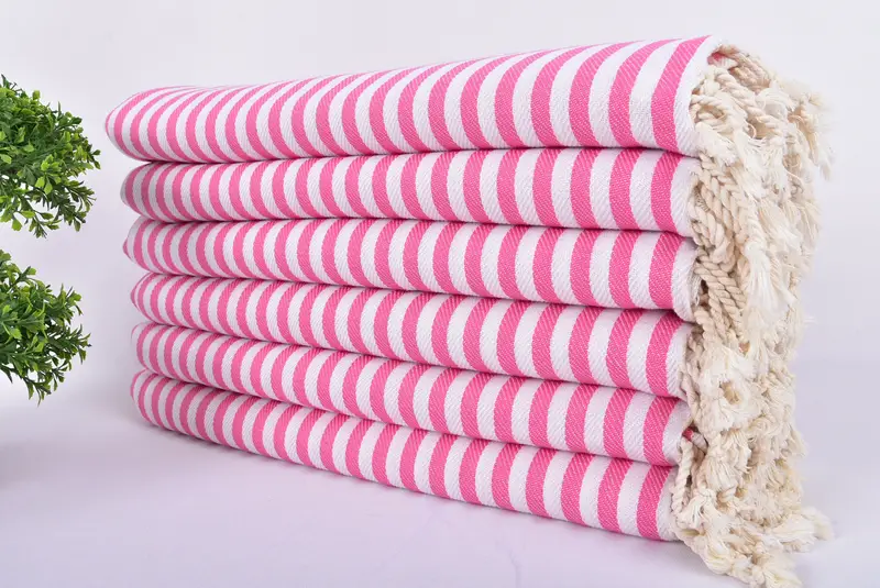 Custom Towel, Miami Bachelorette Party Favors, Quick-dry peshtemal, 70x40 Cotton Striped Towel, Monogram Towels, Gift For Her, Bridal Party Gifts - 3