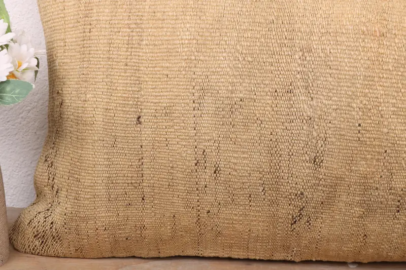 12x24 Beige Cushion Cover, Vintage Pillow, Rustic Pillow, Pillow for Sofa, Cushion, Turkish Kilim Pillow, Oriental Cushion Cover - 3