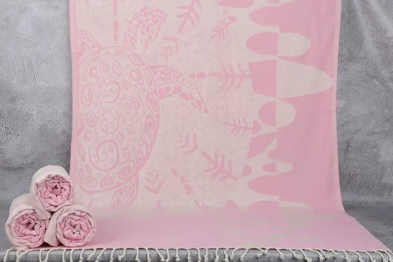 Bachelorette Favor, 70x40 Cotton Turtle Design Towel, Bachelorette Party Decorations, Bachelorette Towel, Bridal Shower Favors, Turkish hand towel - 1
