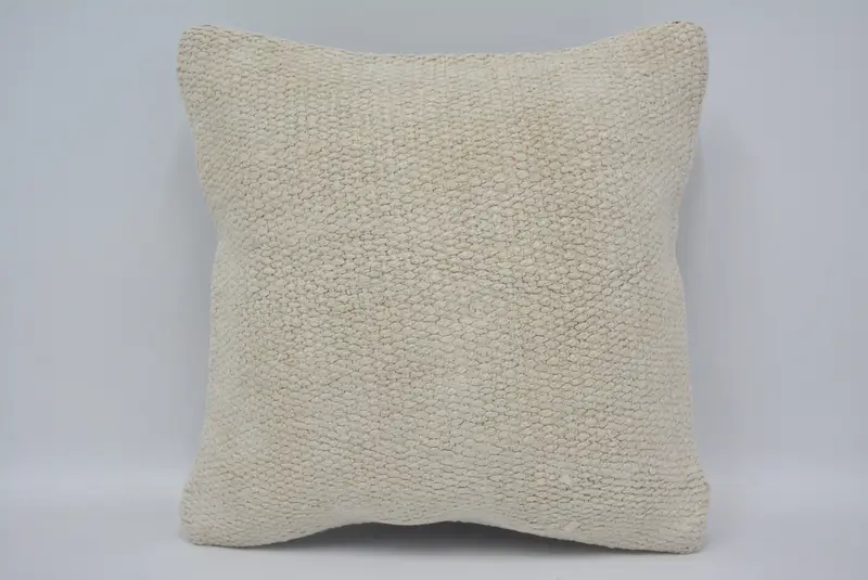 Geometric Embroidered Throw Pillow, 12x12 Inches Size Pillow - 1