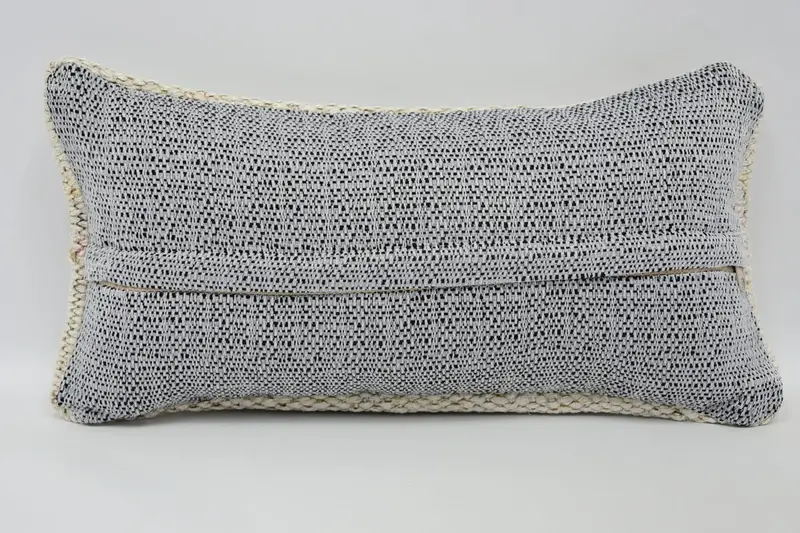 Vintage Throw Cushion, Interior Designer Pillow, Pillow Sham, 8x16 Beige Pillow Case, Sustainable Pillow, Boho Pillow Sham Cover, Antique Pillows - 6