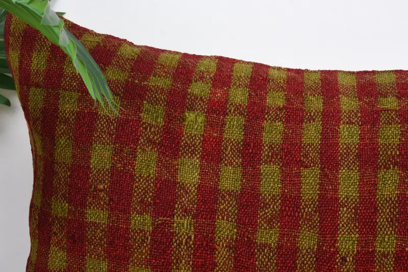 Couch Cushion Case, 16x24 Red Pillow, Throw Kilim Pillow, Square Throw Pillow Case, Cushion Cover, Gift Pillow, Vintage Kilim Throw Pillow - 2