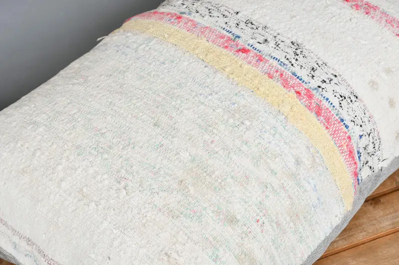 Colorful Pillow Sham, Home Decor Pillow, Kilim Pillow Cover, Farmhouse Pillow Sham, Pillow, Vintage Kilim Pillow, 20x28 White Pillow Case - 3