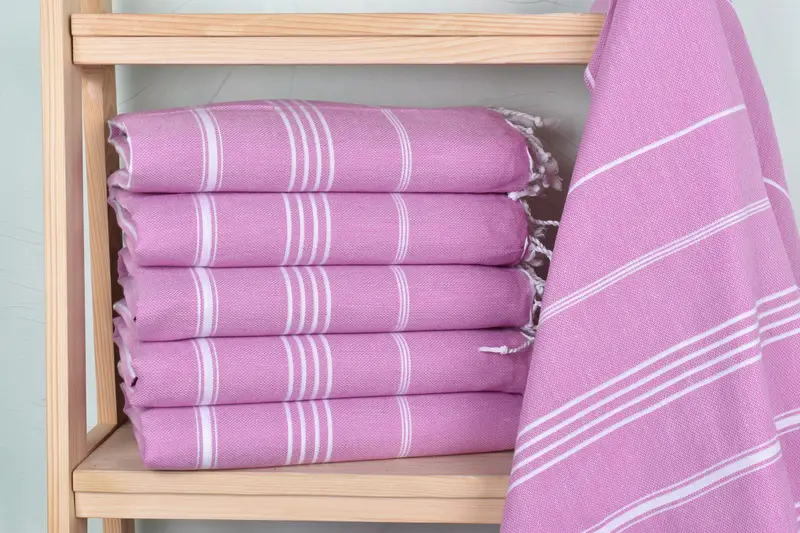 Personalized Bridesmaid Gift, Wedding Gift, Organic Beach Towel, Beach Wedding Favor, Luxury towel, Bridal Shower Gifts, 70x40 Cotton Striped Towel - 2