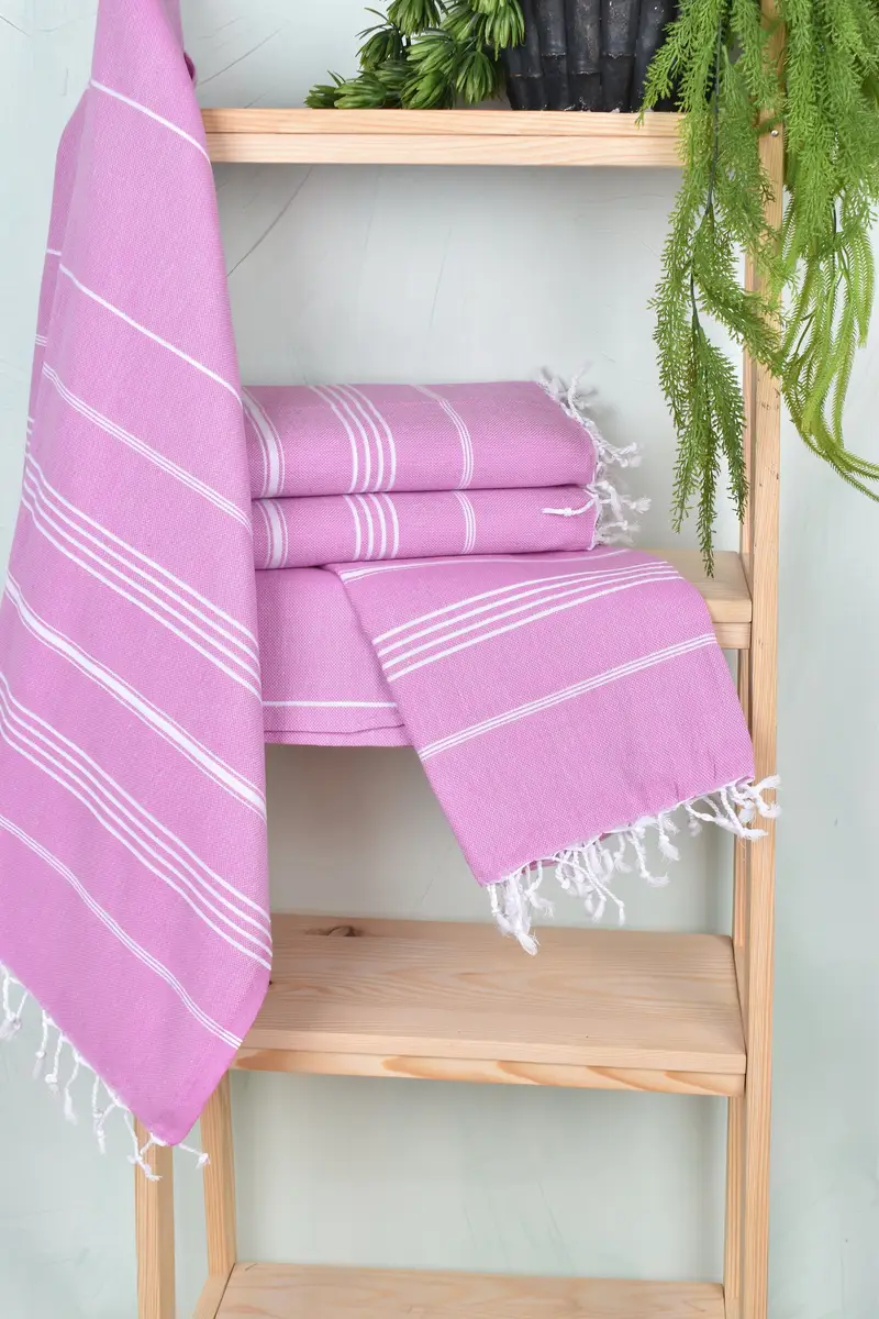 Personalized Bridesmaid Gift, Wedding Gift, Organic Beach Towel, Beach Wedding Favor, Luxury towel, Bridal Shower Gifts, 70x40 Cotton Striped Towel - 6
