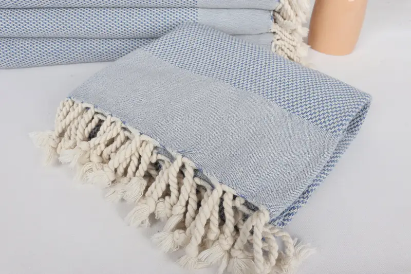 70x40 Cotton Geometric Towel, Large Turkish Towel, Wedding Gifts Towel, Handmade Gift, Custom Name Towel, Custom Turkish Towel, Sand-resistant towel - 5