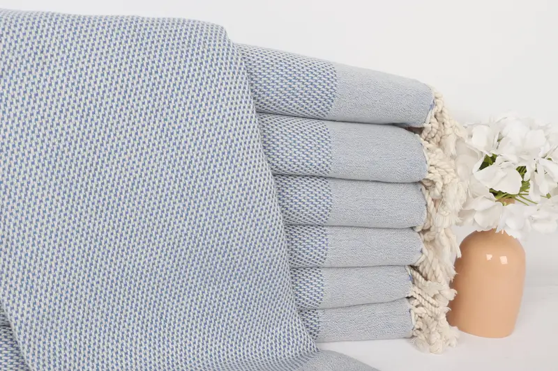 70x40 Cotton Geometric Towel, Large Turkish Towel, Wedding Gifts Towel, Handmade Gift, Custom Name Towel, Custom Turkish Towel, Sand-resistant towel - 1