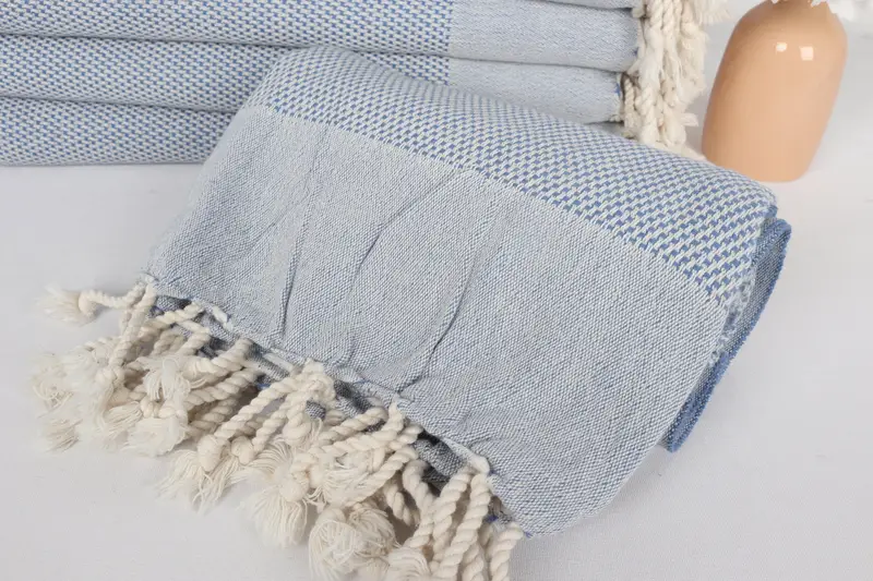 70x40 Cotton Geometric Towel, Large Turkish Towel, Wedding Gifts Towel, Handmade Gift, Custom Name Towel, Custom Turkish Towel, Sand-resistant towel - 4