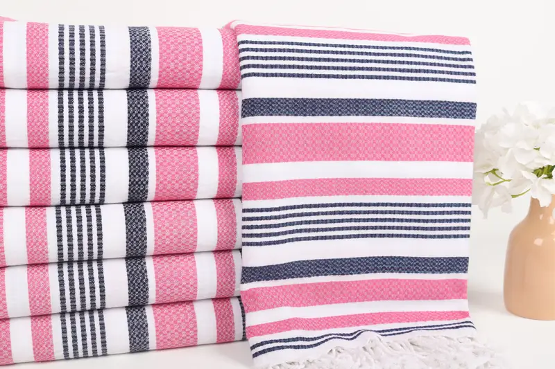 Florida Bachelorette Party Favors, Organic Turkish towel, Turkish beach towel, Custom Gift, Mother Of The Groom Gift, 70x40 Cotton Striped Towel - 2