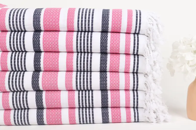 Florida Bachelorette Party Favors, Organic Turkish towel, Turkish beach towel, Custom Gift, Mother Of The Groom Gift, 70x40 Cotton Striped Towel - 3
