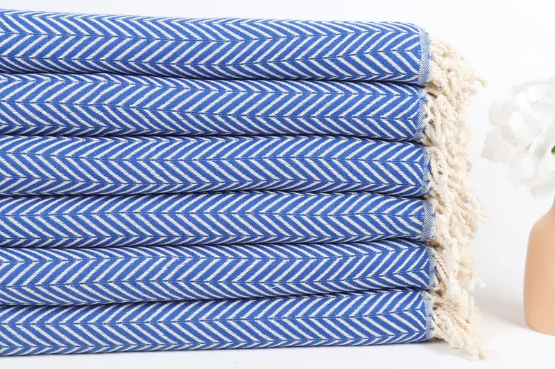 Family Gift, Personalized Towel, 70x40 Cotton Zig zag Towel, Handwoven Turkish Towel, Sand-free towel, Bachelorette Party Gifts Bridesmaids - 3