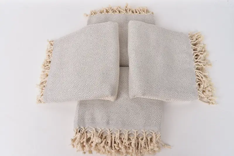 Bachelor Gifts, Sand-free towel, 70x40 Cotton Chevron Towel, Organic Cotton Towel, Home Gift, Decorative Towel, Bridesmaid Towel, Fouta towel - 6