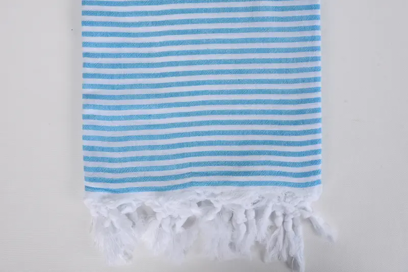 Bachelorette Party Gift, Boyfriend Christmas Gift, Handwoven Turkish bath towel, Bridal Shower Gift, 68x36 Cotton Striped Towel, Custom Wedding Gift - 3