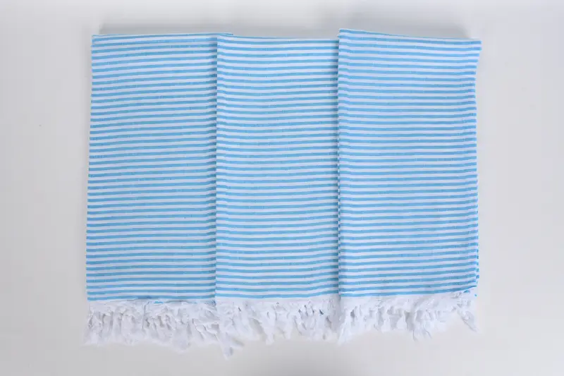 Bachelorette Party Gift, Boyfriend Christmas Gift, Handwoven Turkish bath towel, Bridal Shower Gift, 68x36 Cotton Striped Towel, Custom Wedding Gift - 7