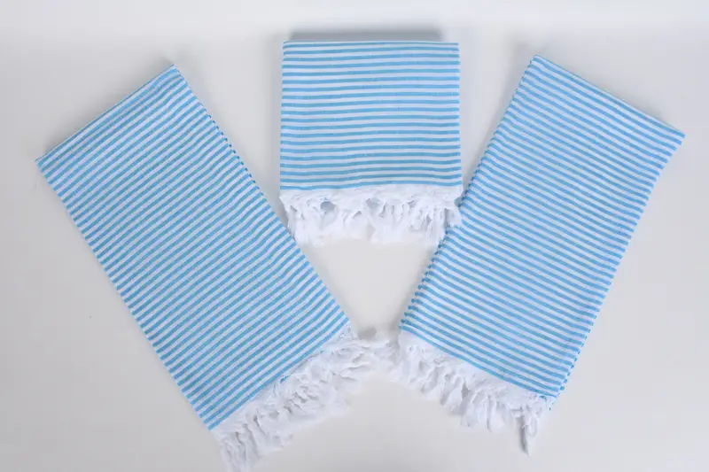 Bachelorette Party Gift, Boyfriend Christmas Gift, Handwoven Turkish bath towel, Bridal Shower Gift, 68x36 Cotton Striped Towel, Custom Wedding Gift - 6