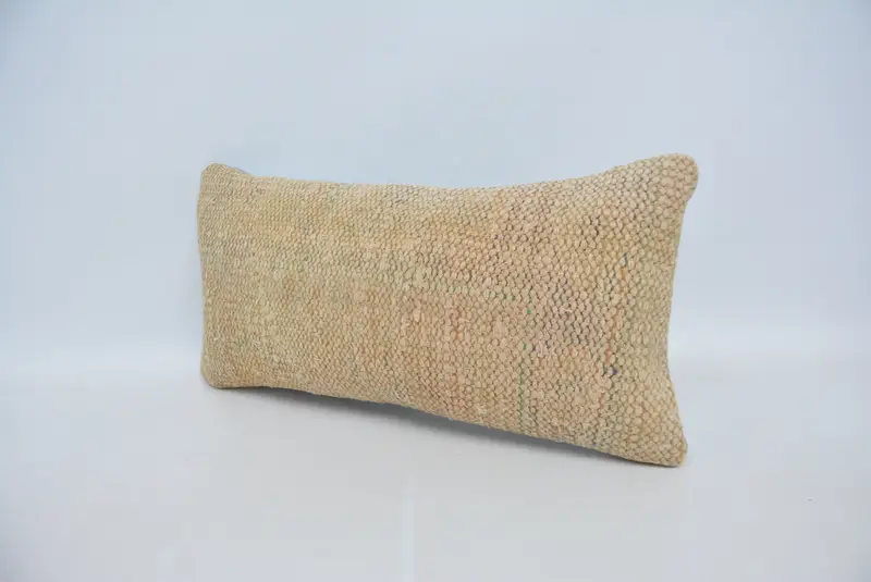12x24 Beige Pillow, Boho Pillow, Gift Pillow, Kilim Pillow Cover, Armchair Cushion, Pillow, Boho Chic Pillow Cover, Neutral Pillow - 4