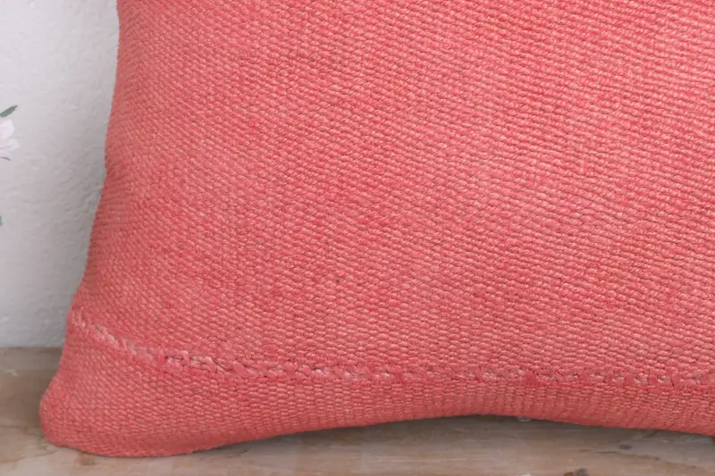 Kilim Pillow, Designer Throw Cushion Cover, Pillow for Couch, Natural Cushion Case, Cushion Cover, 20x20 Pink Cushion Case, Kilim Cushion Sham - 3